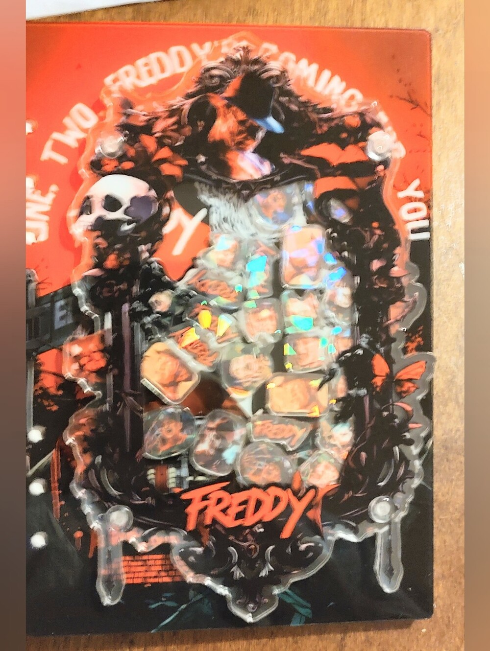 New! Freddy Krueger Shaker Notebook With Paper